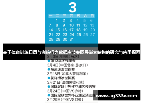 基于体育训练日历与训练行为数据库节奏图层嵌套结构的研究与应用探索